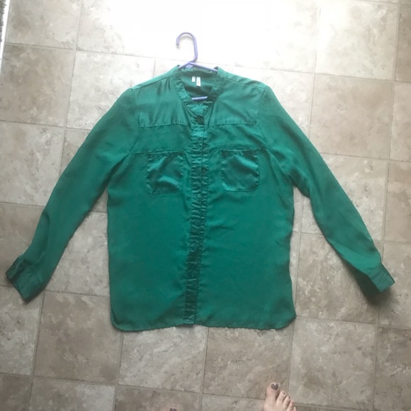 Maurices Tops - Maurice’s emerald sheer green dress top